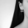 Bloodline Design Womens Earrings Eternal Vine and Triple Floret Stud Earrings