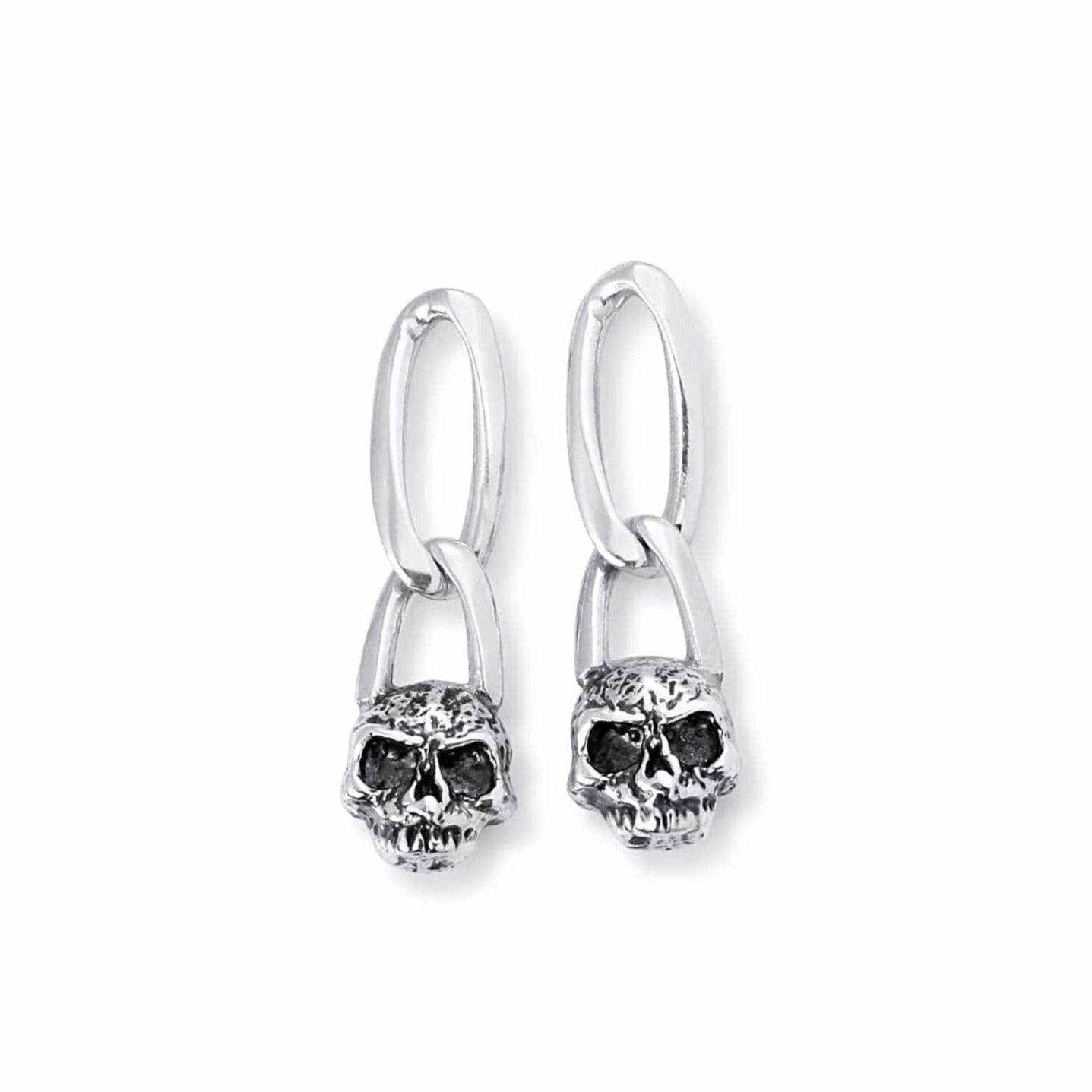 Bloodline Design Womens Earrings Figaro Skull Earrings