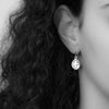 Bloodline Design Womens Earrings Oval 12th Century Cross Drop Earrings