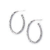 Bloodline Design Womens Earrings Oval Eternal Vine Hoop Earrings