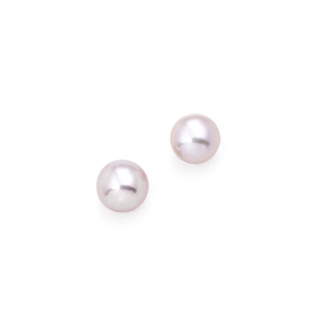 Bloodline Design Womens Earrings Pink Pearl Stud Earrings
