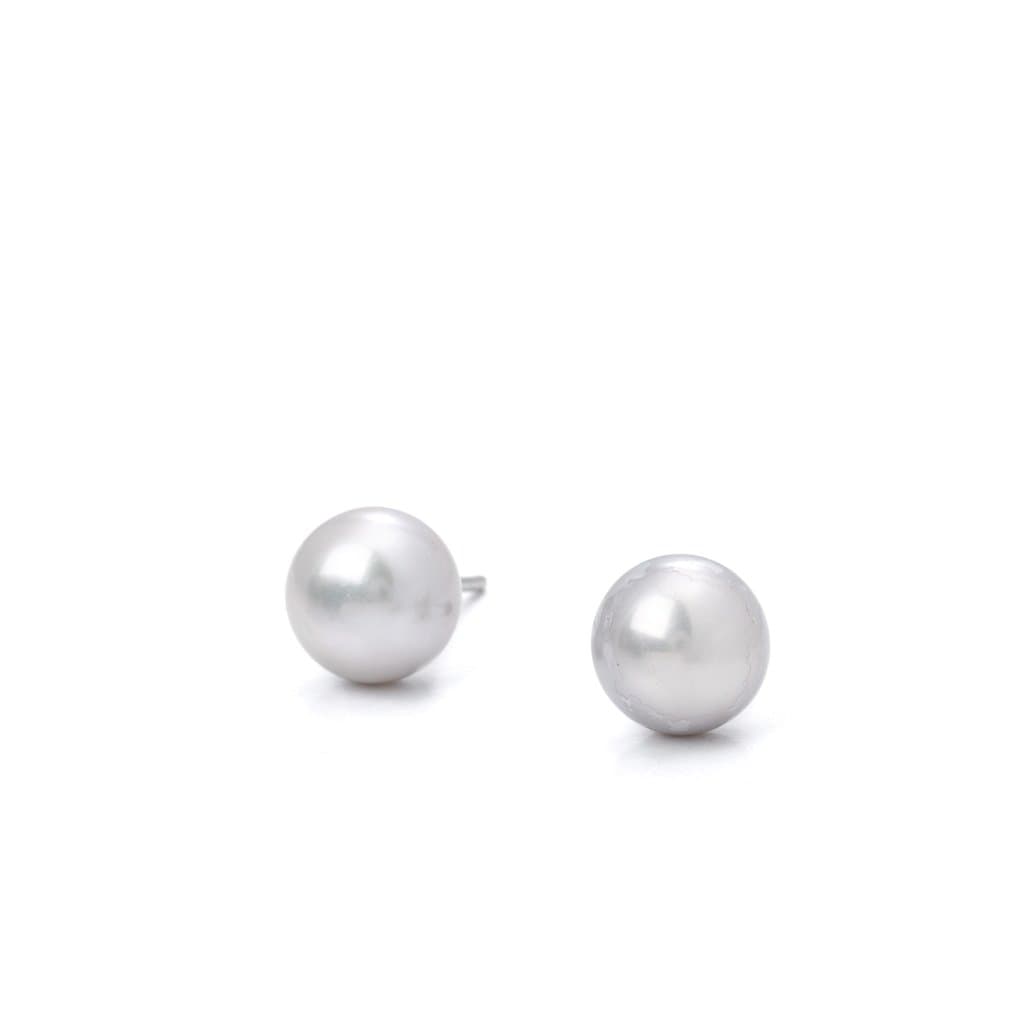 Bloodline Design Womens Earrings Pearl Stud Earrings