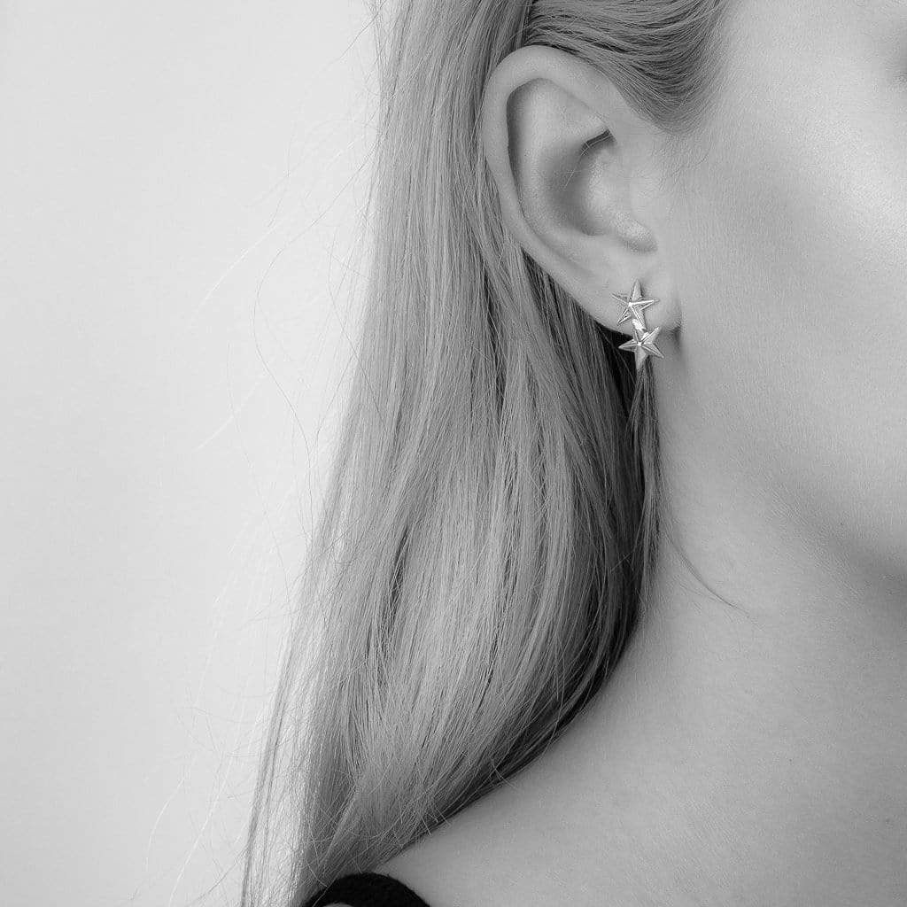 Bloodline Design Womens Earrings Star Burst Stud Earrings