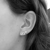 Bloodline Design Womens Earrings The Love and Star Stud Earrings