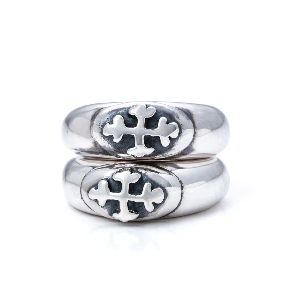 Bloodline Design Womens Rings The 16th-Century Cross Stacker Ring