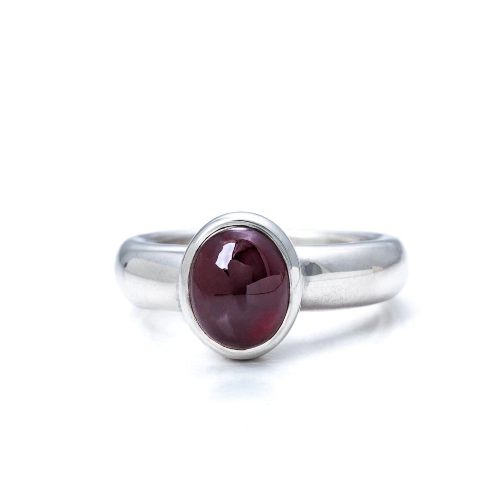 Bloodline Design Womens Rings 5 / Garnet The Manhattan Ring with Gemstone