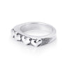 Trilogy Heart Stacker Band In Sterling Silver, 5.4mm